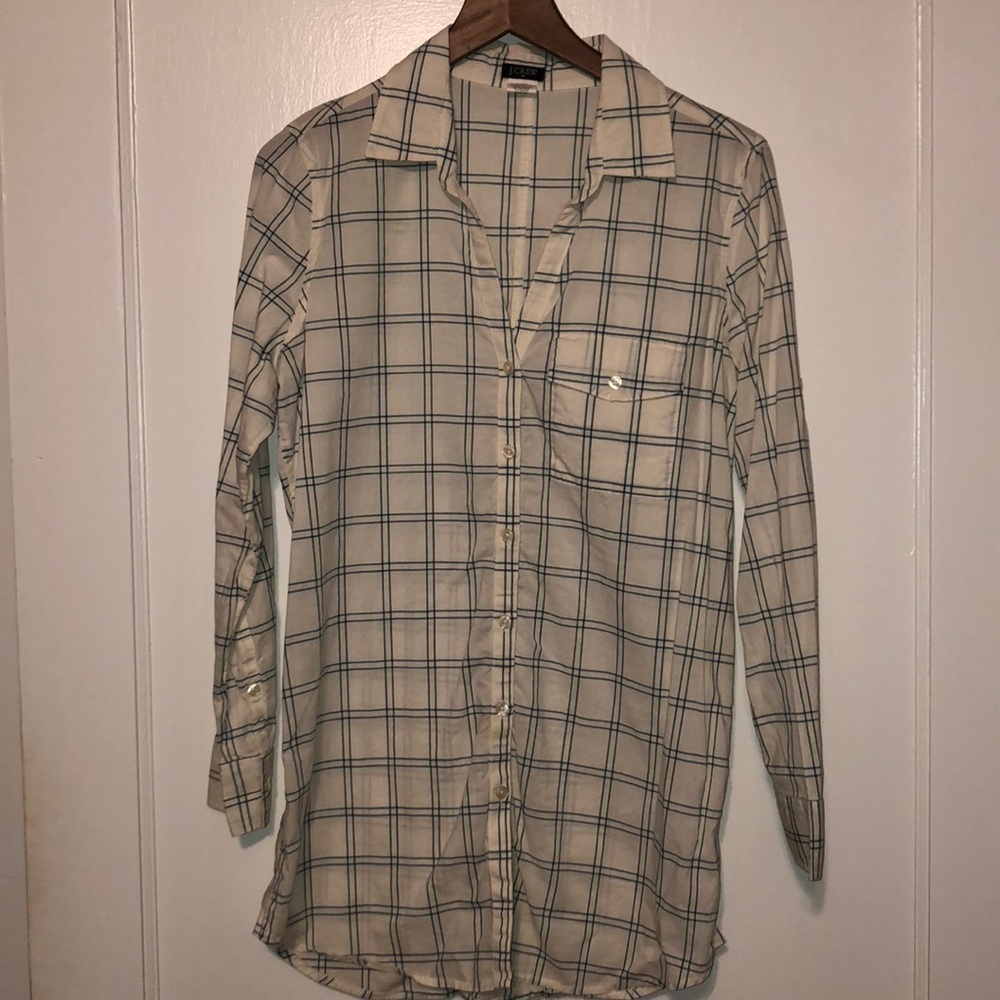 J.crew long button up